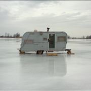 Picture Of Ice Fishing Hut Ice